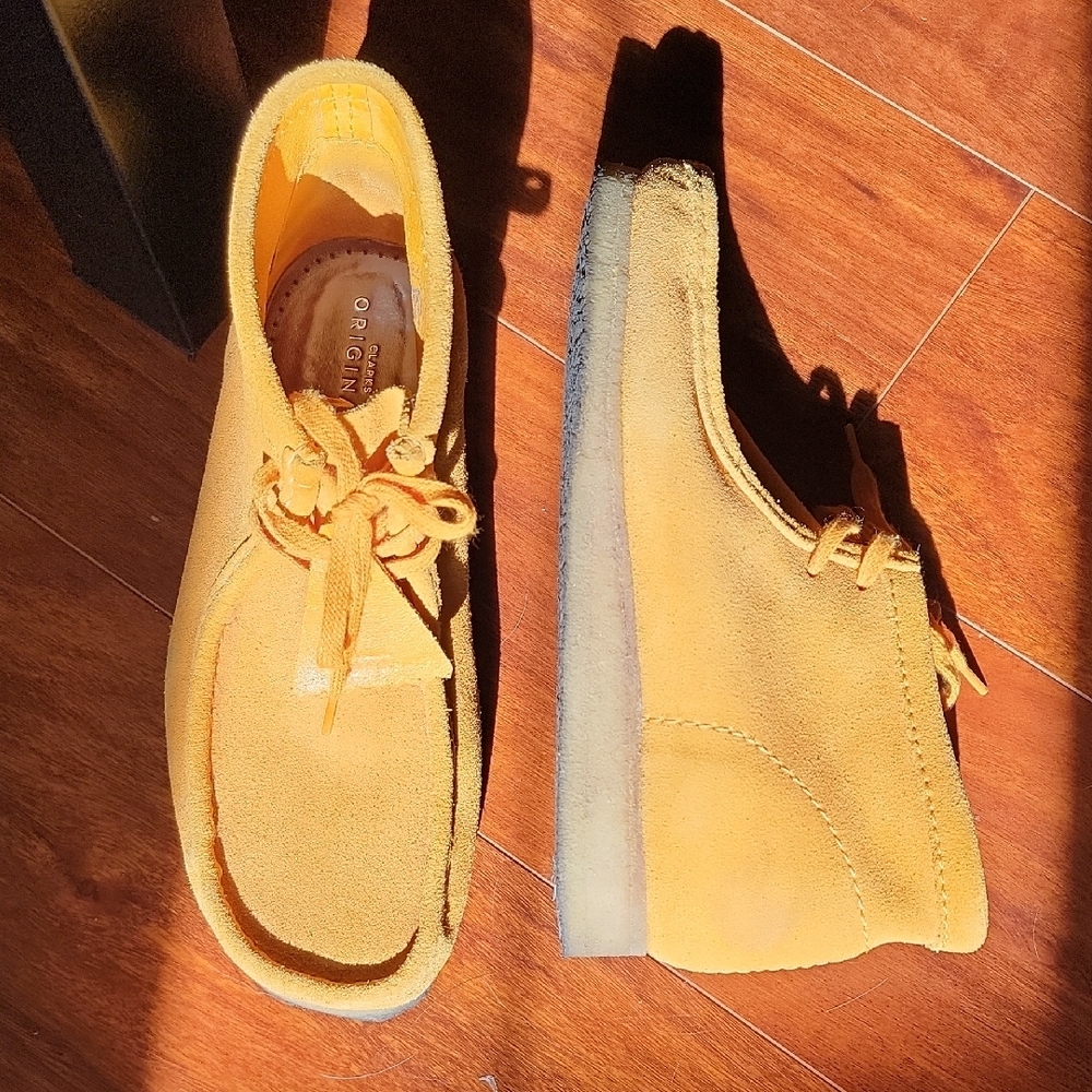 Clarks Originals Yellow Suede Shoes